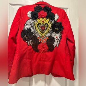 Red Women's Blazer- Designed by Angel Bang